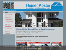Tablet Screenshot of heiner-koester.de